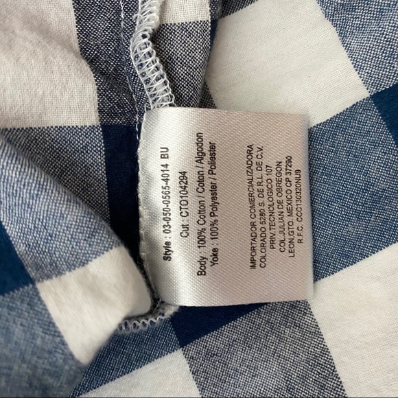 Roper Blue and white with Pink floral top ~M - Picture 5 of 8